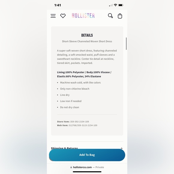 Hollister short floral dress - Picture 4 of 4